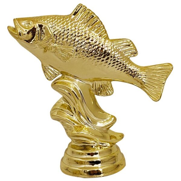 Figur Fisch Gold 90 mm Henrik für Team-Erfolge und gemeinsame Meilensteine