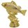 Figur Fisch Gold 90 mm Henrik für Team-Erfolge und gemeinsame Meilensteine