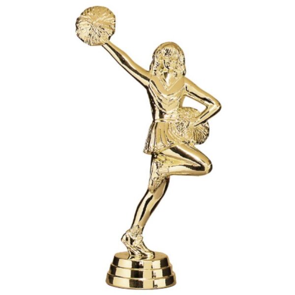 Figur Cheerleader Gold 140 mm Hinnerk für Vereinsleben, Trainingsgruppen und Events