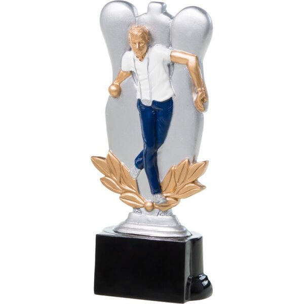 Resinfigur Kegeln 160 mm Korbinian für Leistung, Engagement und Beständigkeit