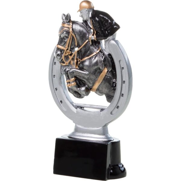 Resinfigur Reitsport 160 mm Laurent für Vereinsmeister, Siegerteams und Platzierungen