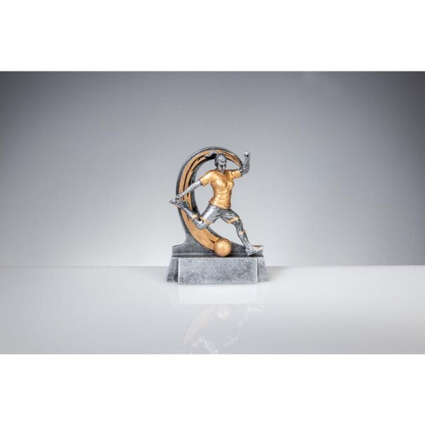Resinfigur Fußballdame 125 mm Oskar für Ehrungen im Team, im Verein und im Betrieb