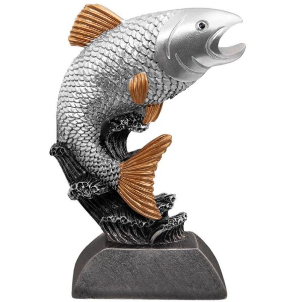 Resinfigur Fisch 130 mm Pierre für Meisterschaften und Qualifikationen