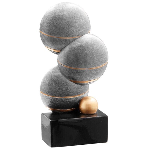 Resinfigur Pétanque 122 mm Sören für Ehrungen im Team, im Verein und im Betrieb