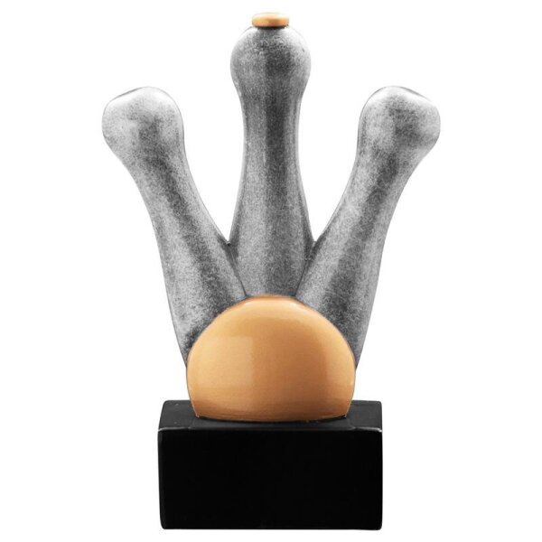Resinfigur Kegeln 123 mm Tarik für Siegerehrungen bei Events und Aktionen