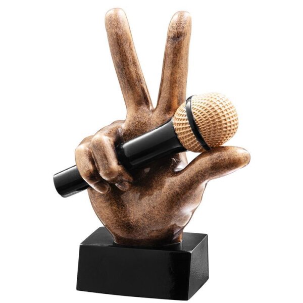 Resinfigur Microfon 130 mm Ulf für Nachwuchs-Programme und Talentförderung