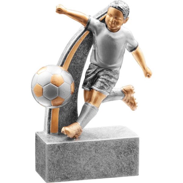 Resinfigur Fußball Kids 96 mm Werner für Bühne, Podium und Präsentation