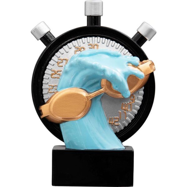 Resinfigur Schwimmen 122 mm Wilfried für kleine und große Siegerlisten