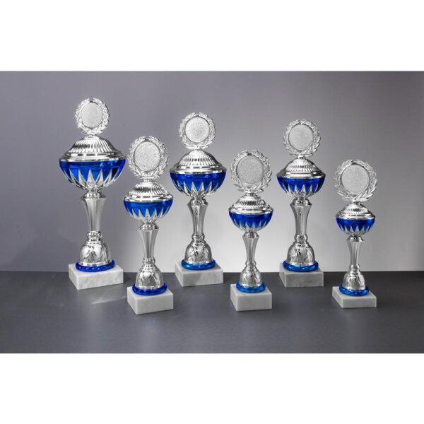 Pokal Silber-Blau Marieluise für Siegerehrungen bei Events und Aktionen