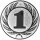 Emblem Zahl 1