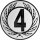 Emblem Zahl 4