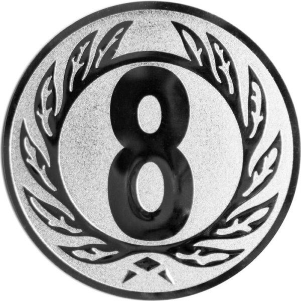 Emblem Zahl 8