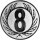 Emblem Zahl 8