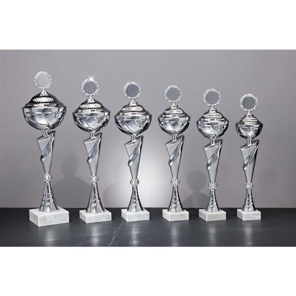 Pokal silber Auguste für Vereinsmeister, Siegerteams und Platzierungen