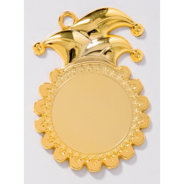 Medaille Karneval 107x75mm gold