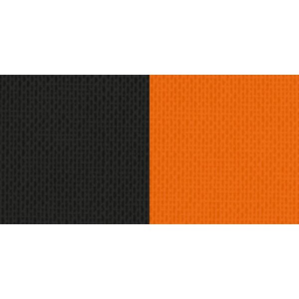 Halsband schwarz-orange