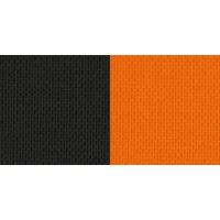 Halsband schwarz-orange