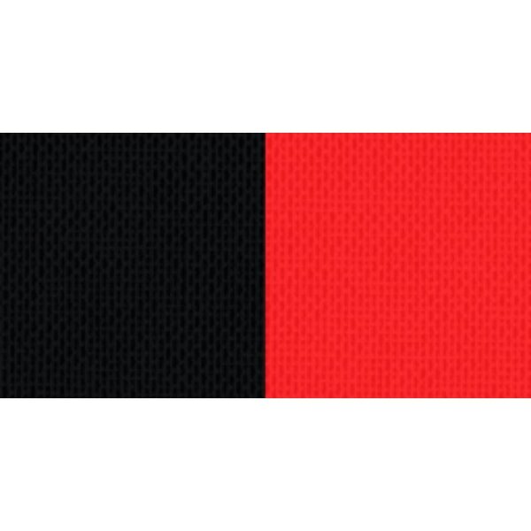 Halsband schwarz-rot