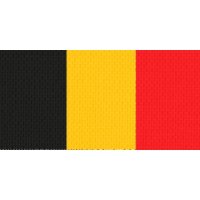 Halsband schwarz-gold-rot