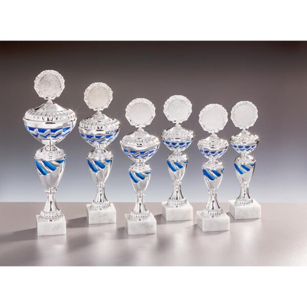 Pokal Silber-Blau Hanife für Sponsoren-Events und Partnerveranstaltungen