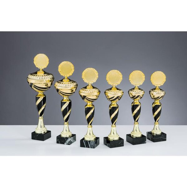Pokal Gold-Schwarz Bettina für kleine und große Siegerlisten